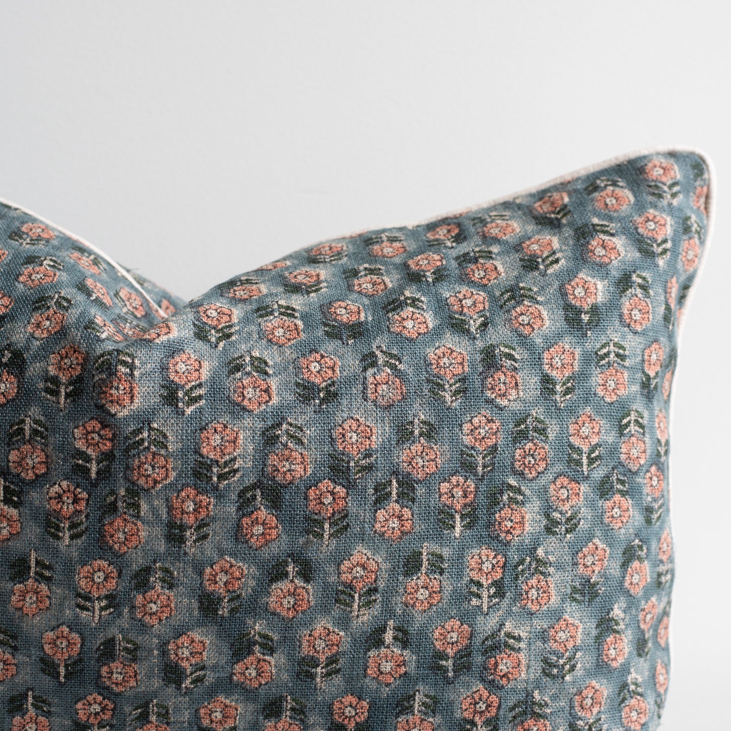 Tulsi Pillow in Teal Coral