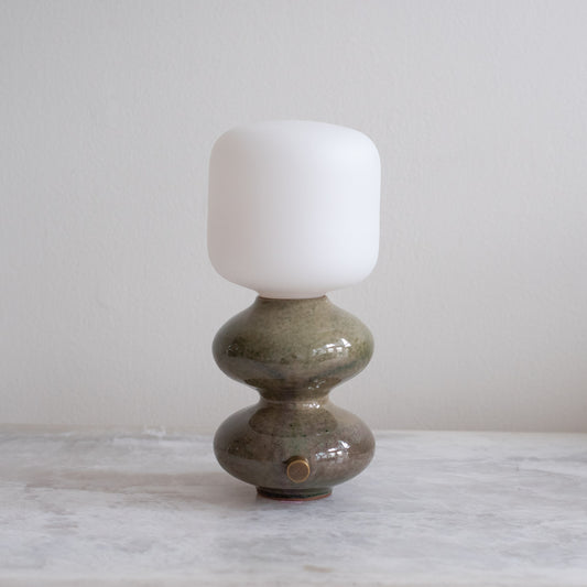 Mini Wave Form Table Lamp - Green