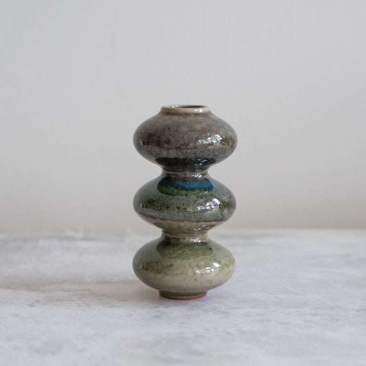 Mini Wave Form Vase - Green
