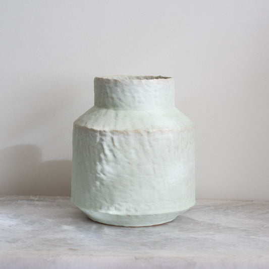 Seafoam Vase with Collar 2
