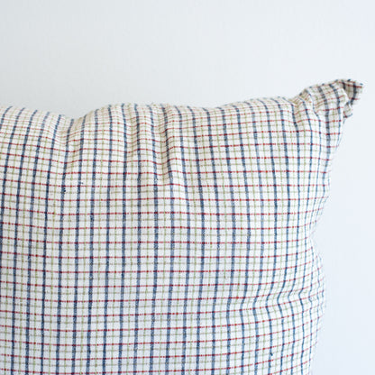 Green & Blue Multi-Color Check Pillow - 22"