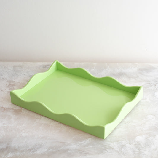 Small Belles Rives Lacquer Tray - Mint