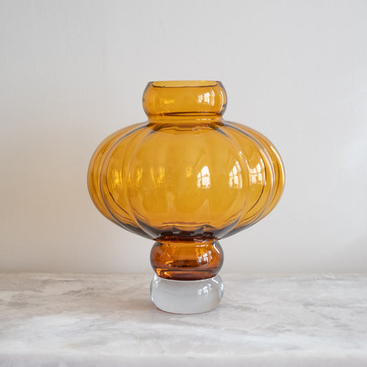 Amber Large Balloon Vase