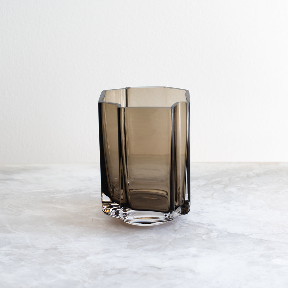 Small Funki Asymmetric Vase - Smoke