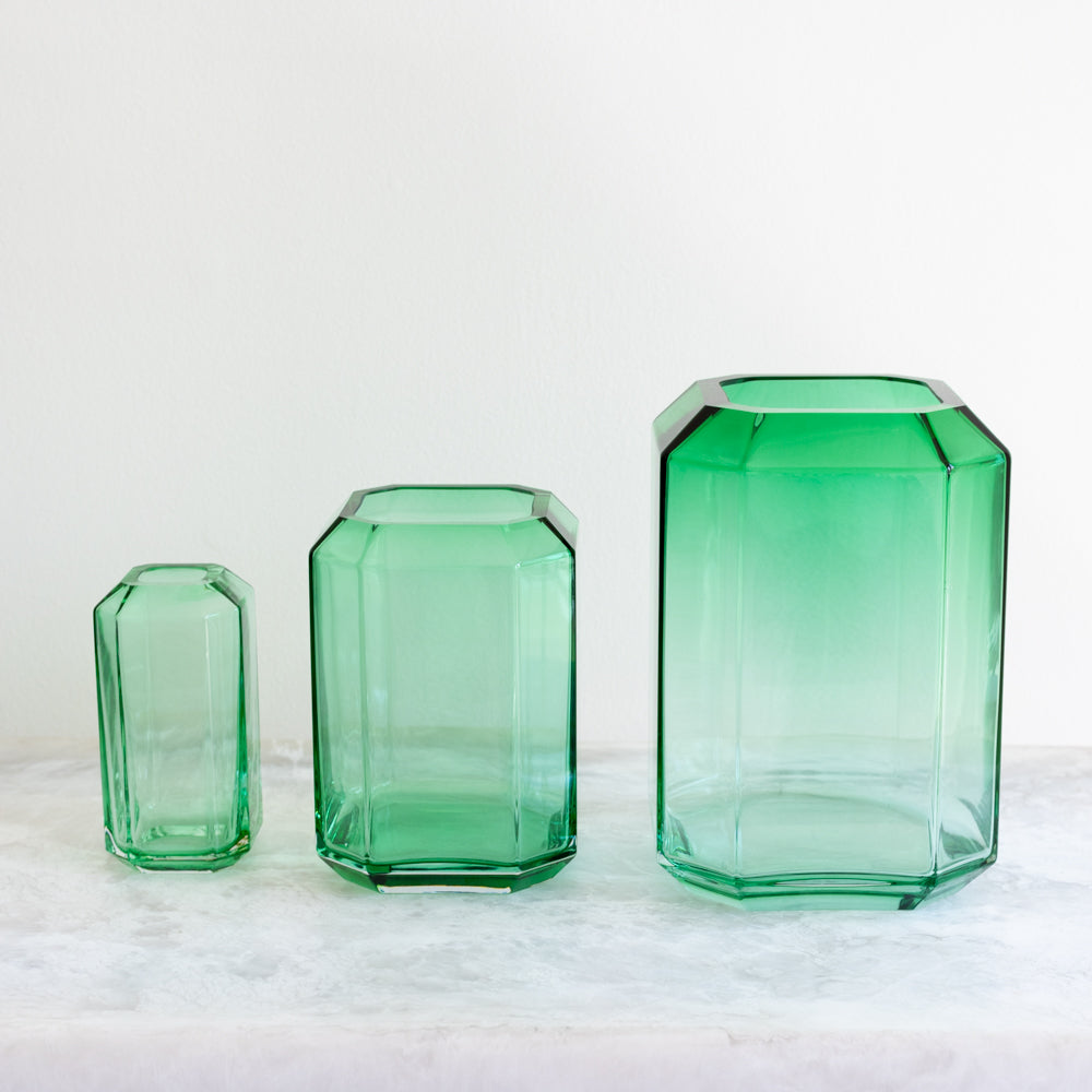 Green Jewel Vases