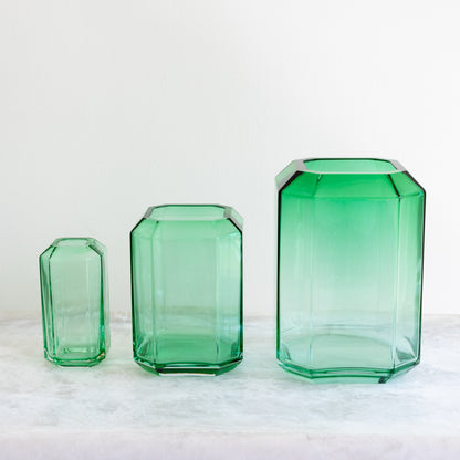 Green Jewel Vases