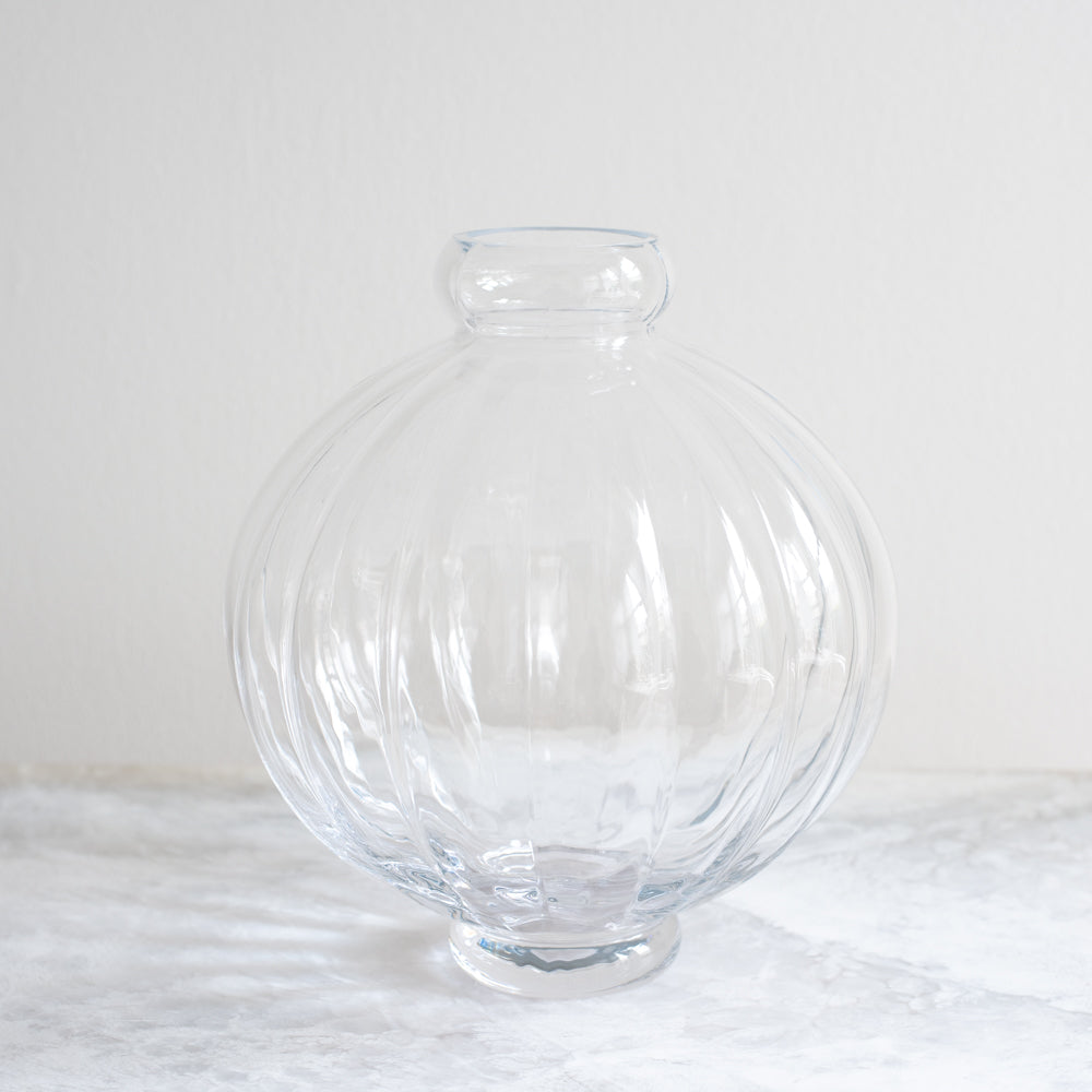 Clear Round Balloon Vase