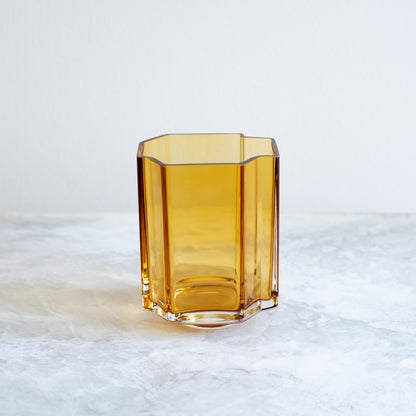 Small Funki Asymmetric Vase - Amber