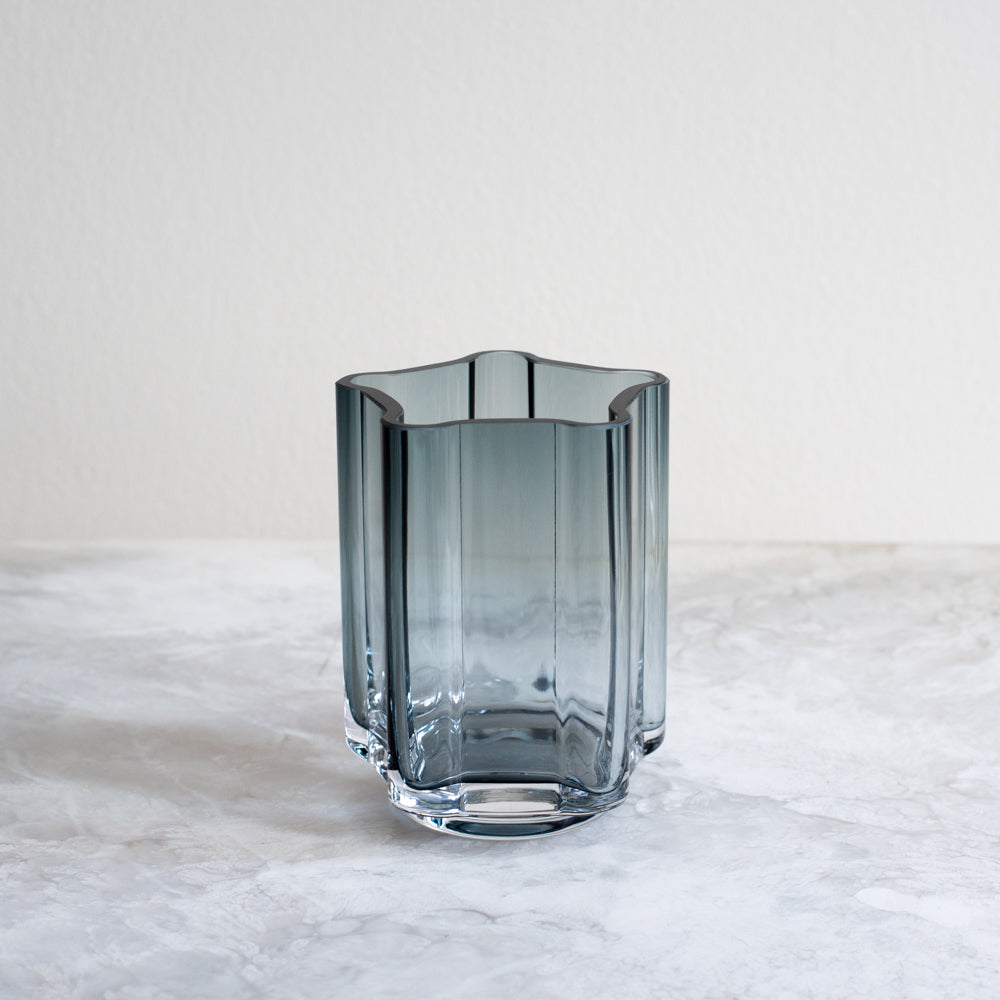 Small Funki Rounded Vase - Blue