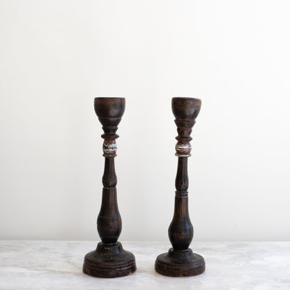 Pair of Antique Italian Candlesticks