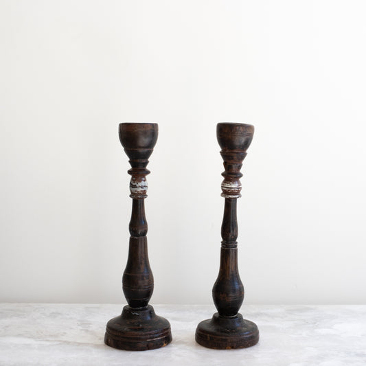 Pair of Antique Italian Candlesticks