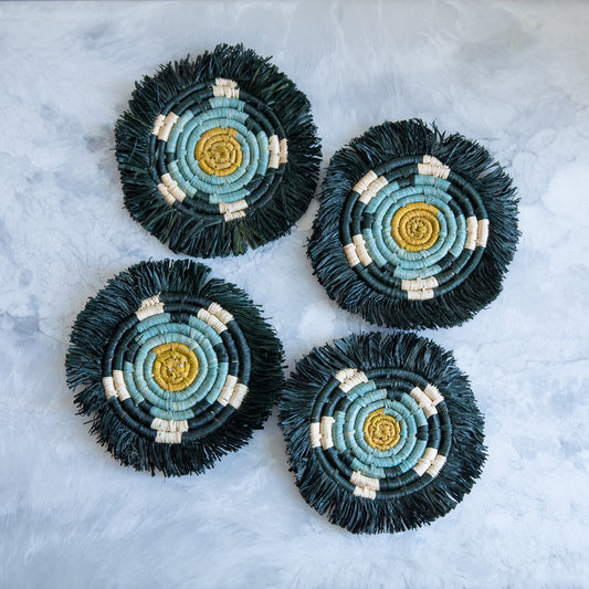 Seratonia Fringed Oasis Coasters