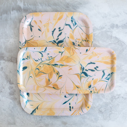 Summer Glory Birchwood Trays