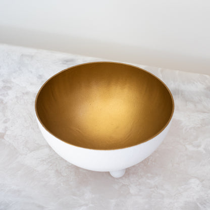 Hamish Bowl with Gold Interior - 8"