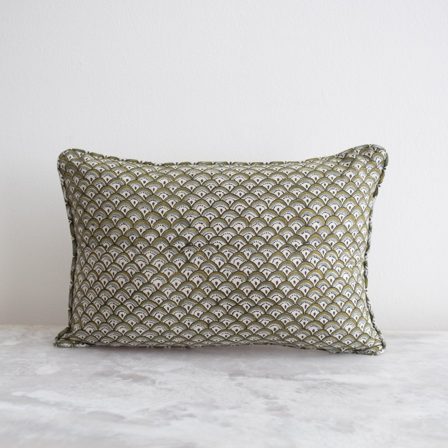 Minoa Moss Celadon Lumbar Pillow