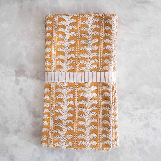 Luxor Saffron Cotton Napkins