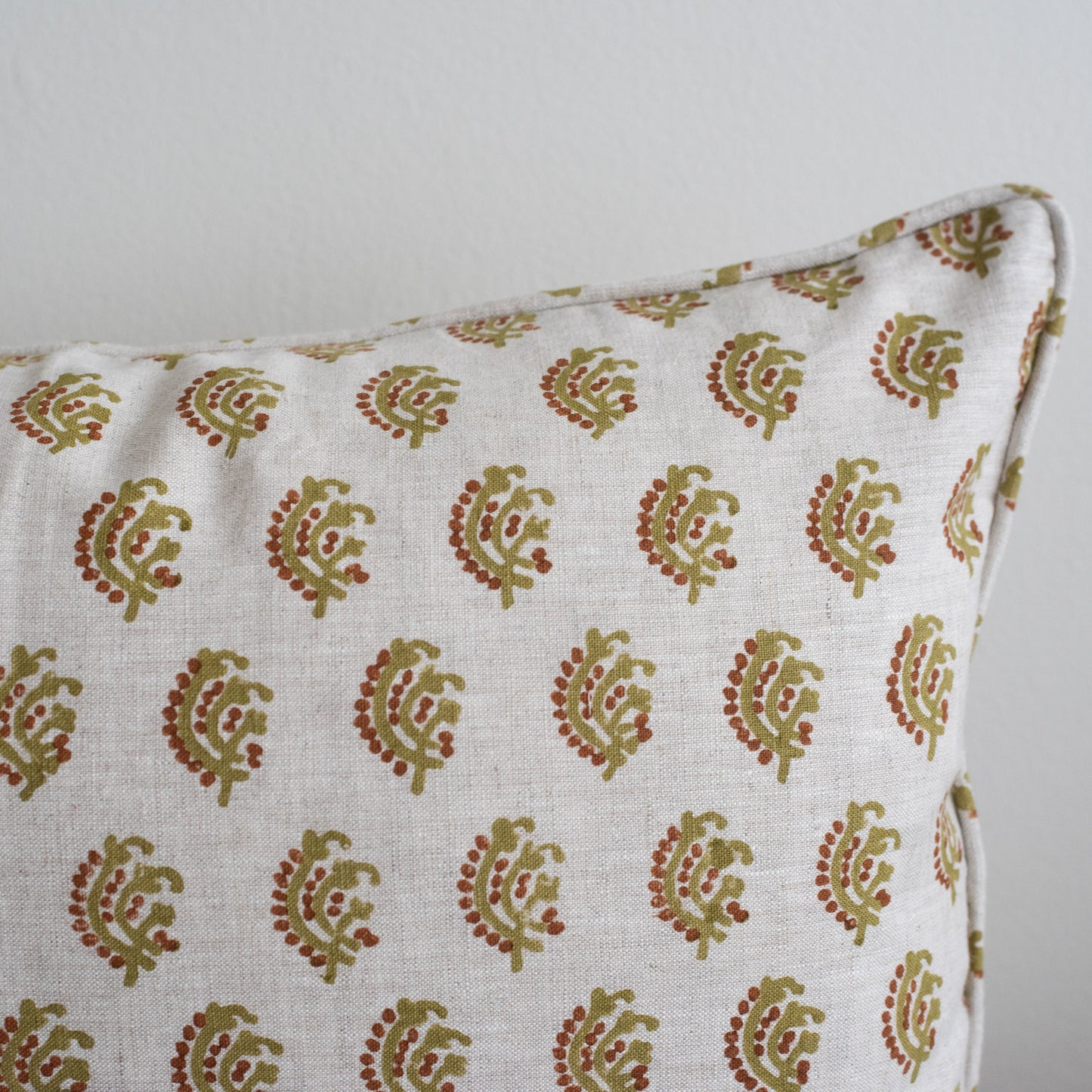 Chameli Olive Lumbar Pillow